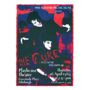 565 The Cure Edinburgh Concert Poster