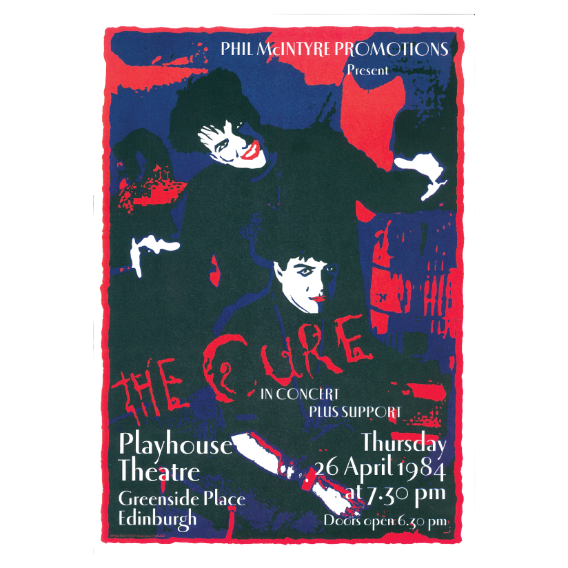 565 The Cure Edinburgh Concert Poster