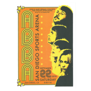 578 Abba Live in San Diego Poster