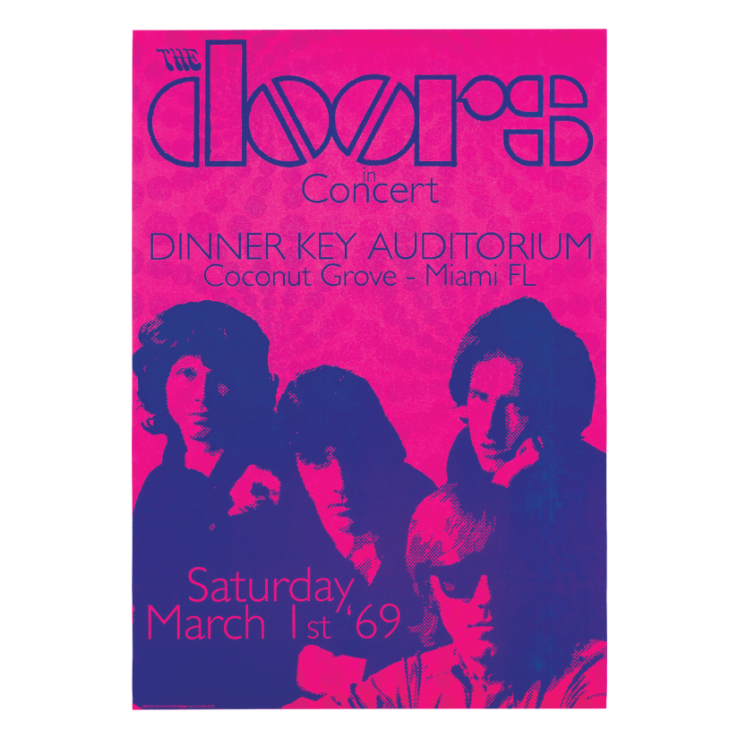579 The Doors Live in Miami Poster