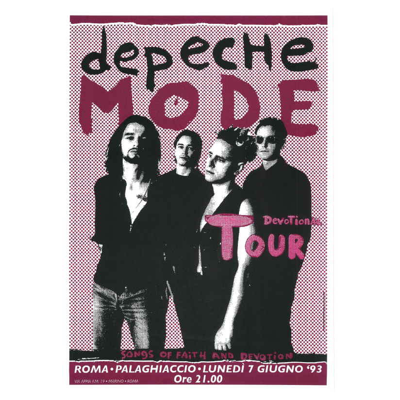 Depeche Mode Devotional Tour Poster Retro Progression