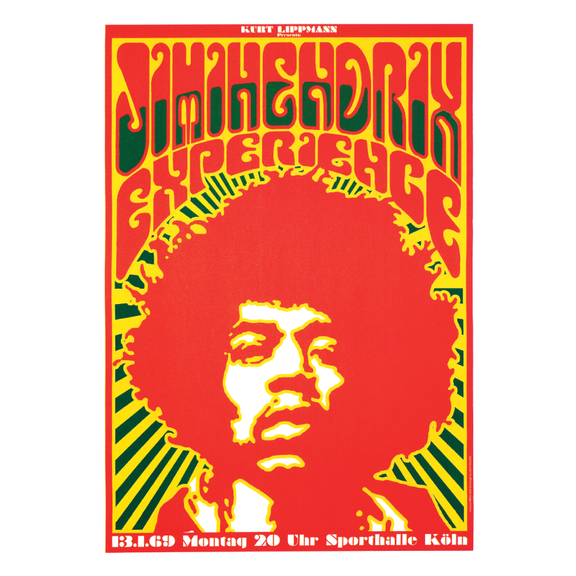 725 Jimi Hendrix Experience Live Poster