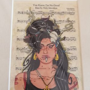 Amy Winehouse Sheet Music Print