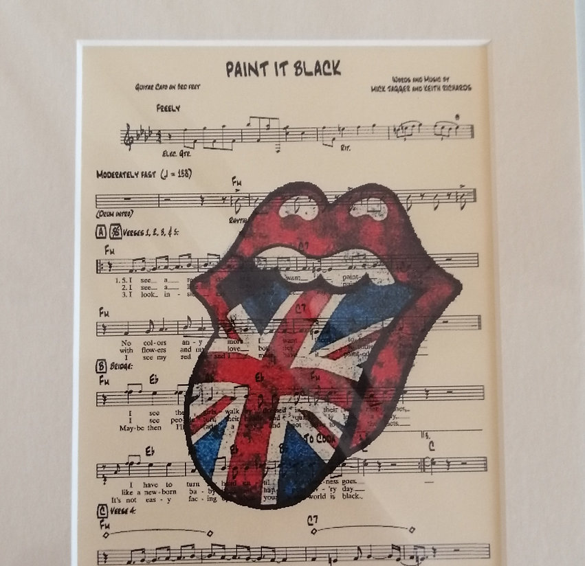 The Rolling Stones Sheet Music Print