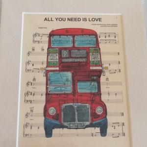 The Beatles Sheet Music Print