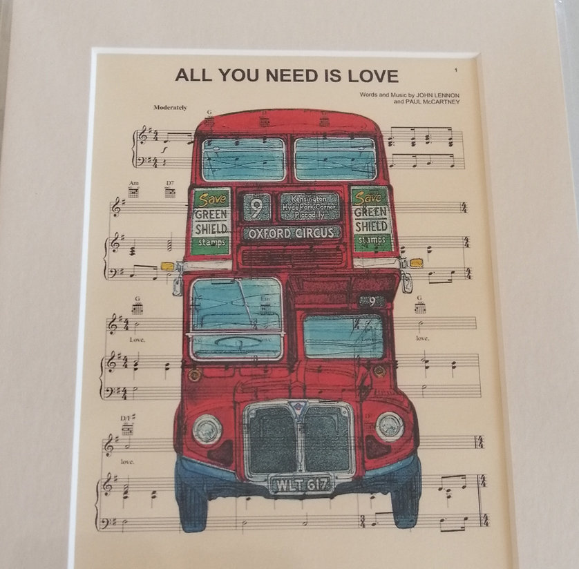 The Beatles Sheet Music Print