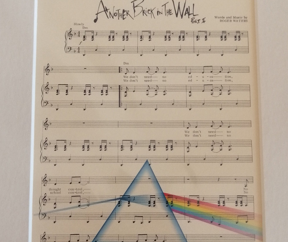 Pink Floyd Sheet Music Print