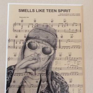 Nirvana Sheet Music Print