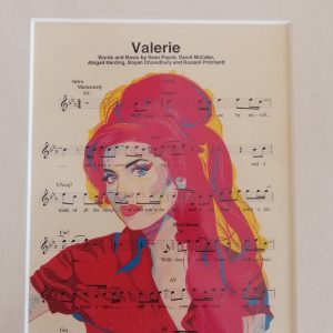 Amy Winehouse Sheet Music Print