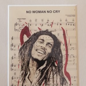 Bob Marley sheet music print