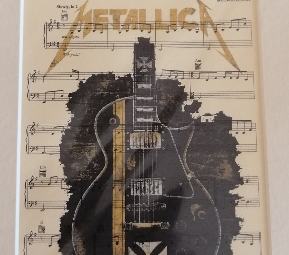 Metallica Sheet Music Print