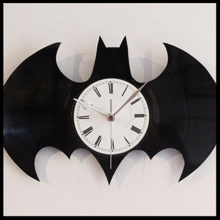 Batman Logo Vinyl Clock