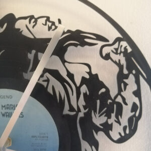 Bob Marley Vinyl Clock close up 1 Bob Marley Vinyl Clock close up 1