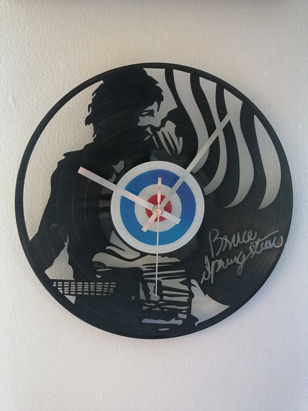 Bruce Springsteen Vinyl Clock