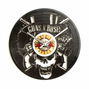 Guns N' Roses Skull Vinyl Clock