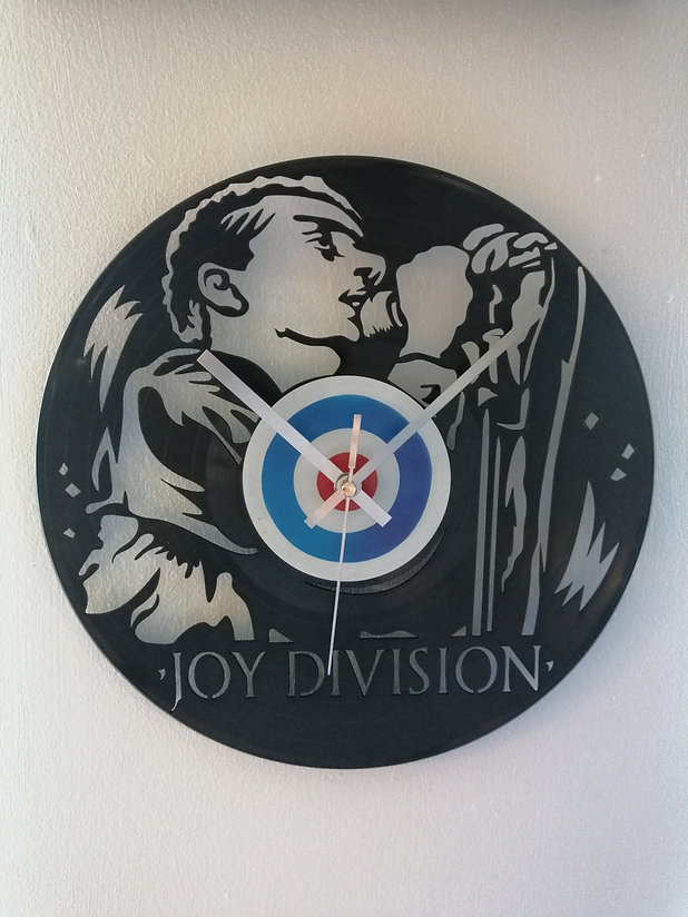 Joy Division vinyl clock