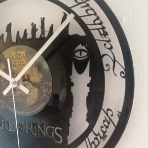 Lord of the Rings Vinyl Clock close up 1