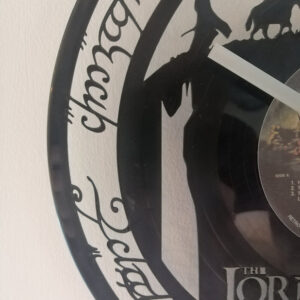 Lord of the Rings Vinyl Clock close up 2