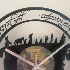 Lord of the Rings Vinyl Clock close up 3