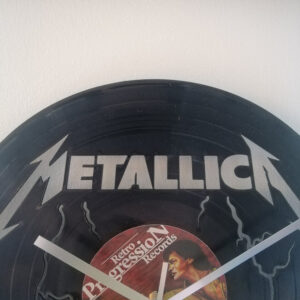 Metallica Vinyl Clock close up 1