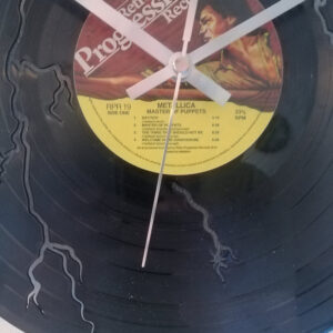 Metallica Vinyl Clock close up 2