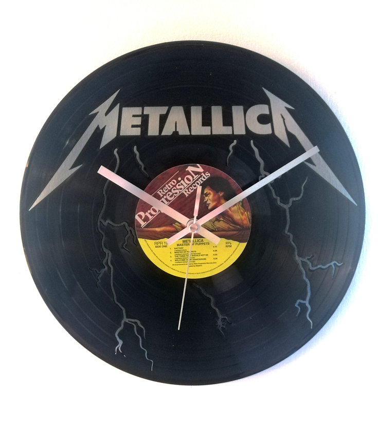 Metallica Vinyl Clock