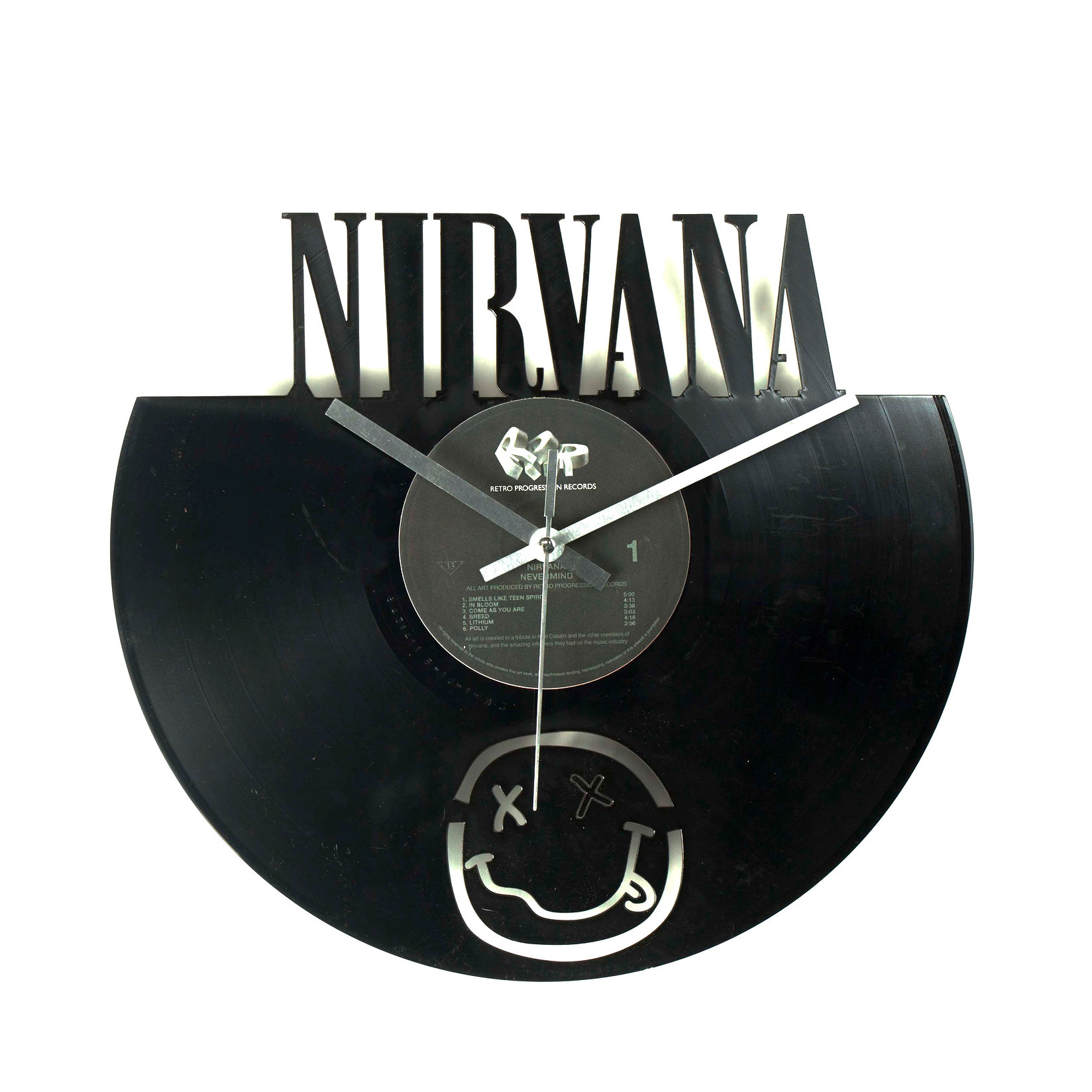 Nirvana Logo Vinyl Clock