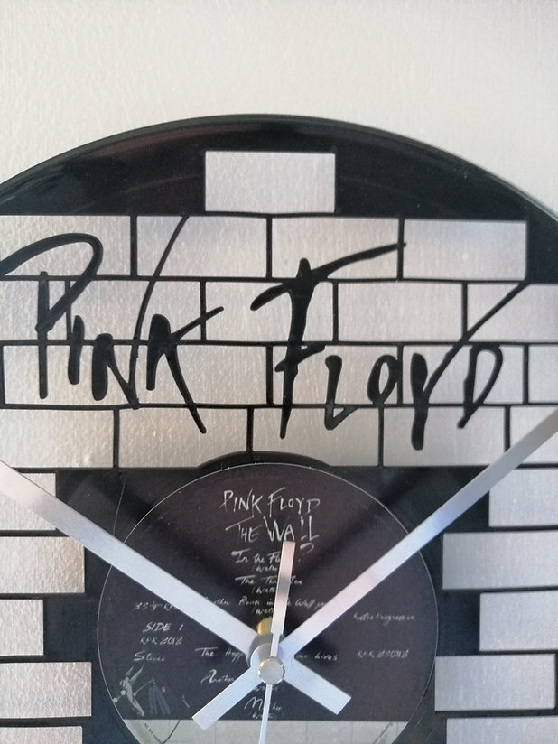 Pink Floyd The Wall Vinyl Clock close up 1
