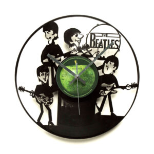 The Beatles Cartoon Vinyl Clock