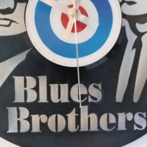 The Blues Brothers Vinyl Clock close up 2
