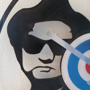 The Blues Brothers Vinyl Clock close up1