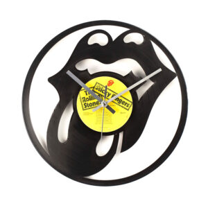 The Rolling Stones Lips Vinyl Clock