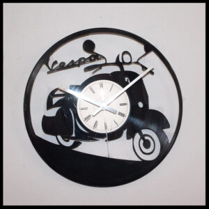 Vespa vinyl clock