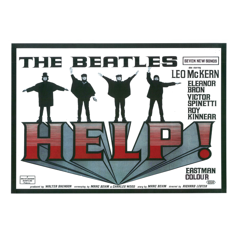 576 The Beatles Help Film Poster