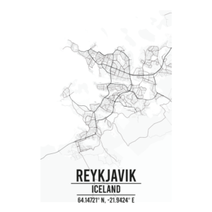 Reykjavik Iceland map