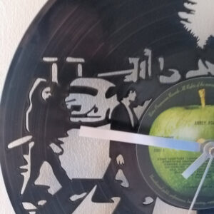 The Beatles Abbey Road Album Cover Vinyl Clock close up 1 The Beatles Abbey Road Album Cover Vinyl Clock close up 1