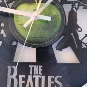 The Beatles Abbey Road Album Cover Vinyl Clock close up 2 The Beatles Abbey Road Album Cover Vinyl Clock close up 2