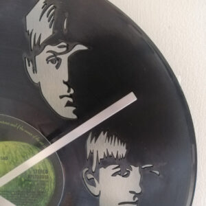 The Beatles Vinyl Clock close up 2 The Beatles Vinyl Clock close up 2