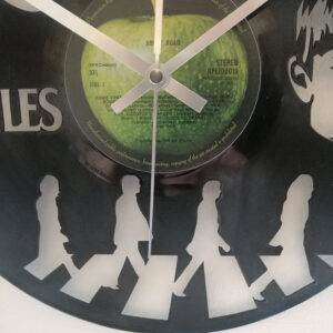 The Beatles Vinyl Clock close up 3 The Beatles Vinyl Clock close up 3