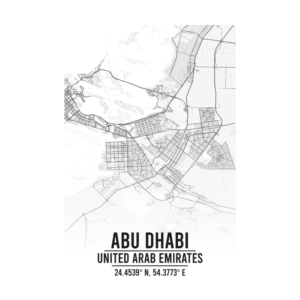Abu Dhabi, United Arab Emirates Map
