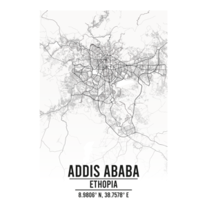 Addis Ababa Ethiopia map