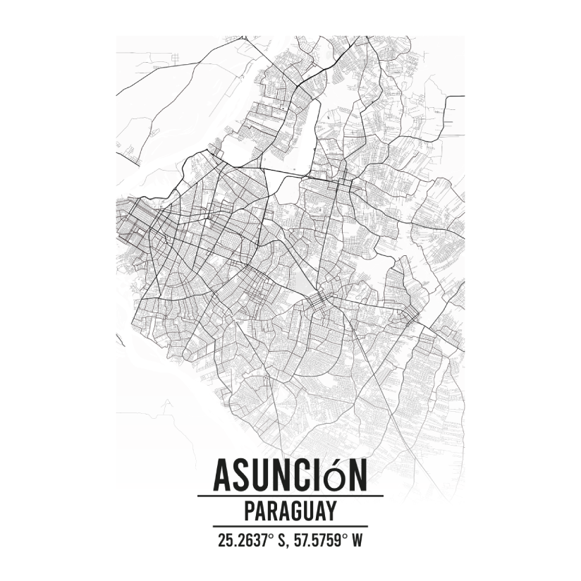 Asuncion Paraguay map