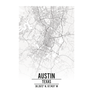 Austin Texas map