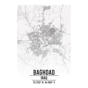 Baghdad Iraq map