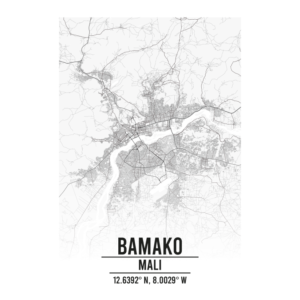 Bamako Mali map