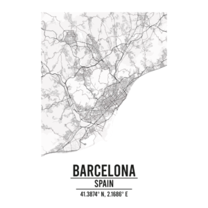 Barcelona Spain map