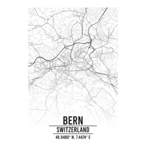 Bern Switzerland map