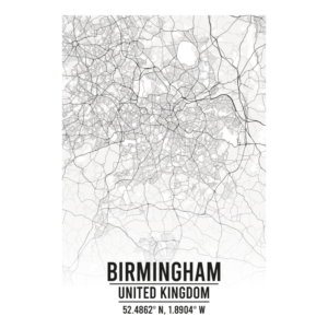 Birmingham United Kingdom map