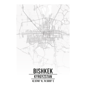 Bishkek Kyrgyzstan map