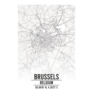 Brussels Belgium map